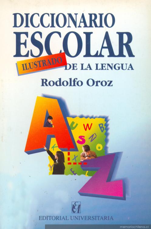 Portada de Diccionario escolar de la lengua castellana, 1998 - Memoria  Chilena, Biblioteca Nacional de Chile