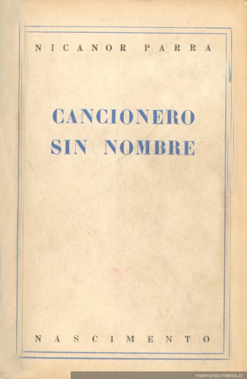 Cancionero sin nombre, 1937