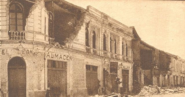 Terremoto de Talca el 1 de diciembre de 1928 : calle 6 Oriente