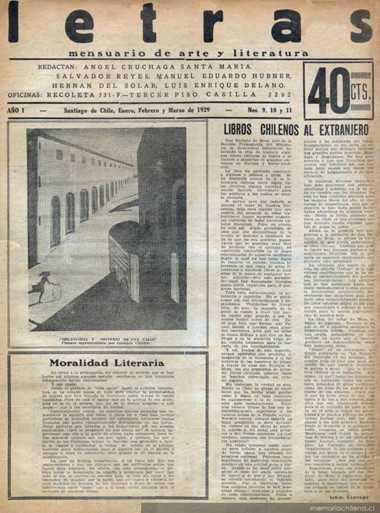 Letras no. 9-11, enero-marzo 1929