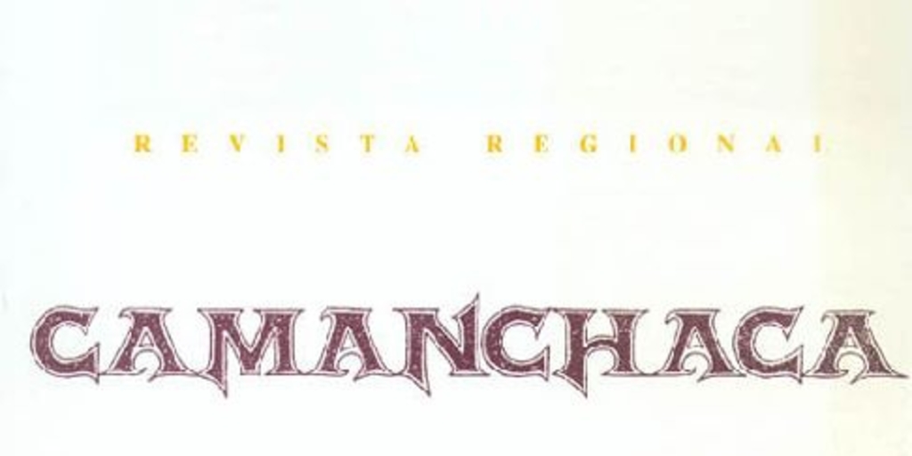 Camanchaca : revista ocasional, n° 14, primavera 1993