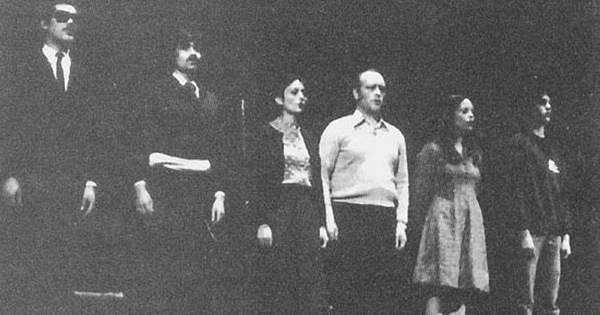 El Grupo Taller 666, durante el II Festival de Teatro Universitario, 1979
