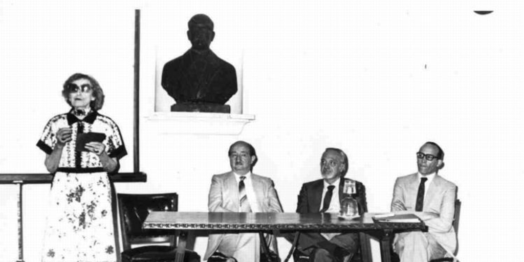 Enrique Campos Menéndez, Pepita Turina, Roque Esteban Scarpa y Ernesto Livacic, 1984