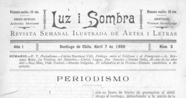 Luz i sombra : n° 3 : 7 de abril de 1900