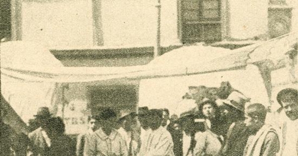 Cocinería popular en Santiago de Chile, 1919