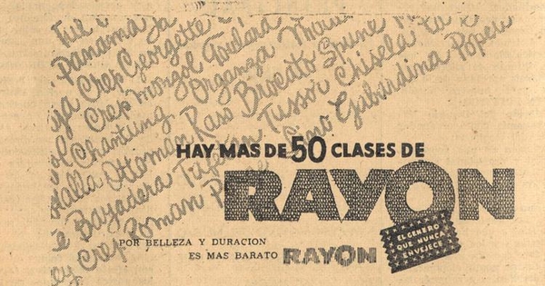 Hay más de 50 clases de rayon : el género que nunca envejece