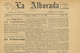 La sociedad periodística La Alborada