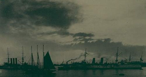 Barcos en el puerto, ca. 1906