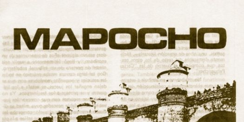 Mapocho : Enero 1973