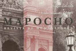 Mapocho : n° 53, primer semestre, 2003