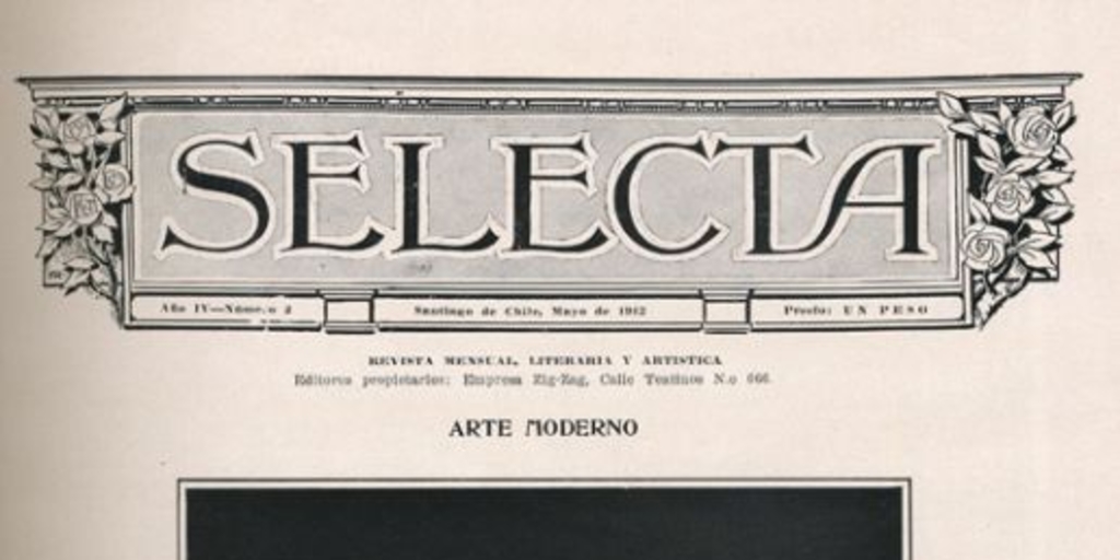 Selecta : año 4, n° 2, mayo 1912