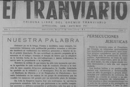 El Tranviario : año 1-2, n° 1-14, marzo de 1946- julio de 1947