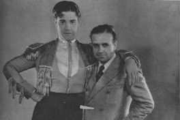 Carlos Borcosque junto a Ramón Novarro, ca. 1930
