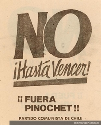 No ¡Hasta Vencer!, 1988