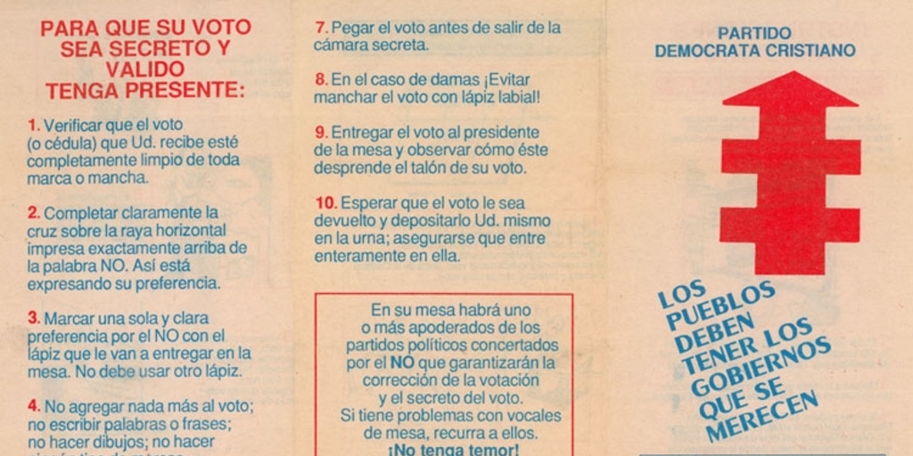 Aprendamos a votar, 1988