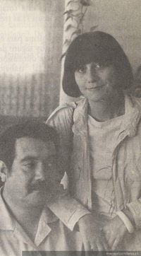 Raúl Ruiz y su esposa Valeria Sarmiento, hacia 1969