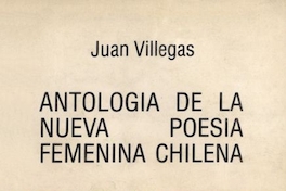 Antología de la nueva poesía femenina chilena