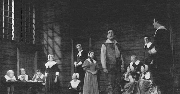 Las brujas de Salem, Teatro Experimental, puesta en escena de 1957