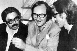 Luis Sánchez Latorre, Antonio Skármeta y Mauricio Wacquez, 1971