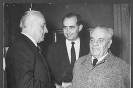Jorge Alessandri, junto a Rafael Maluenda y Agustín Edwards : 6 de septiembre de 1958