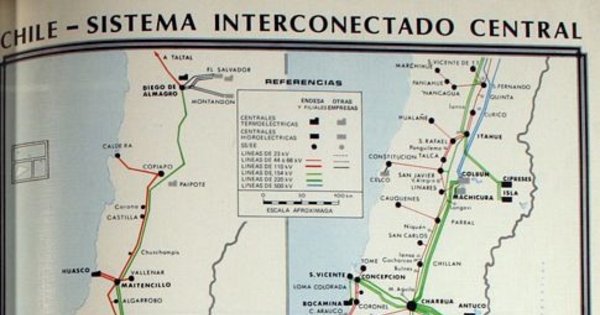 Mapa de Sistema Interconectado Central
