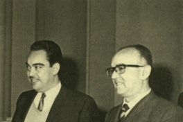 Rolando Mellafe junto al antropólogo mexicano Gonzalo Aguirre Beltrán