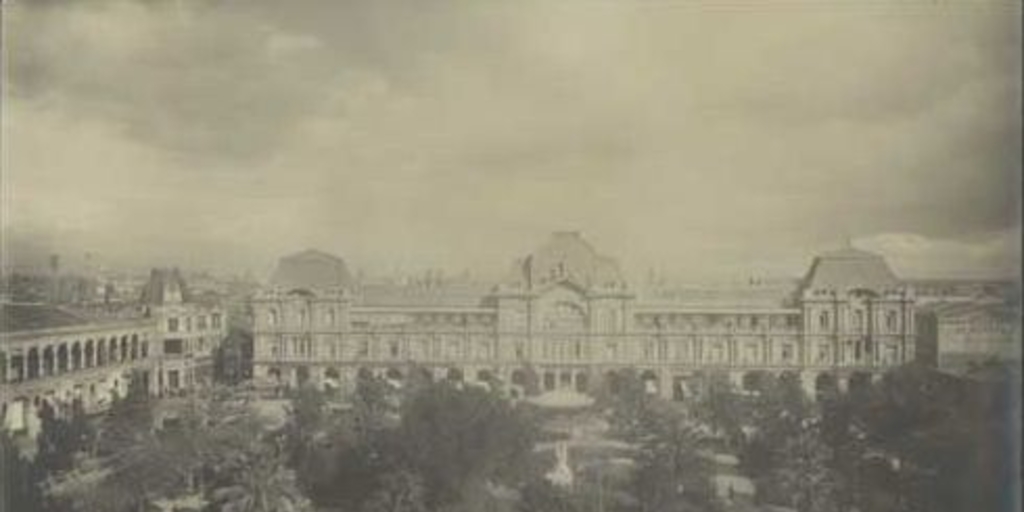Vista de la Plaza de Armas hacia el sur, ca. 1900