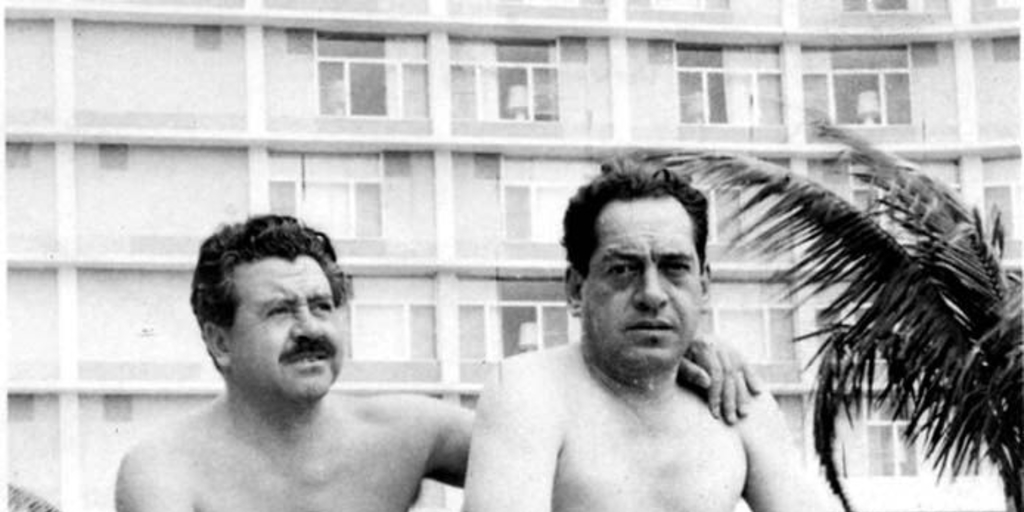 Luis Hernández Parker con Tito Mundt en La Habana, 1959