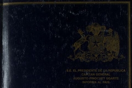 Mensaje Presidencial: 11 septiembre 1986 - 11 septiembre 1987