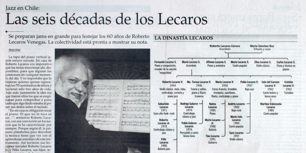 Las seis décadas de los Lecaros