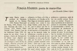 Tomás Harris : poeta de maravillas