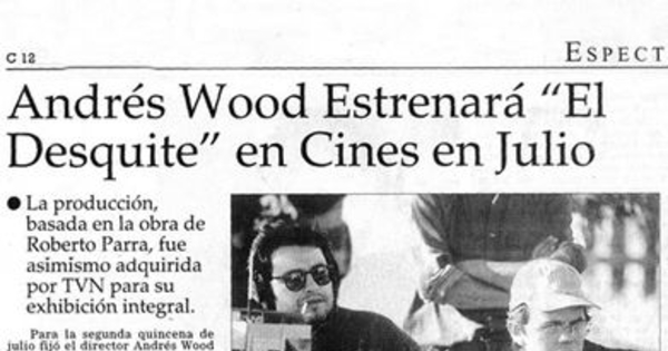 Andrés Wood estrenará "El desquite" en cines en julio