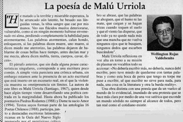 La poesía de Malú Urriola