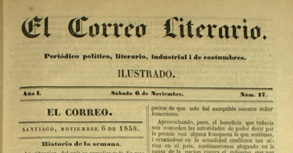 El correo literario: año 1, nº 17, 6 de noviembre de 1858