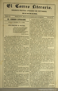 El correo literario: año 1, nº 11, 17 de septiembre de 1864