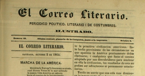 El correo literario: año 1, nº 13, 2 de octubre de 1864