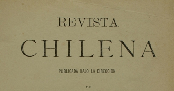 Revista Chilena, tomo 5, 1876