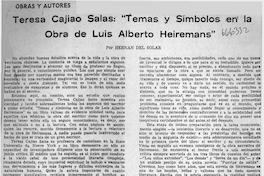 Teresa Cajiao Salas, "temas y símbolos en la obra de Luis Alberto Heiremans"