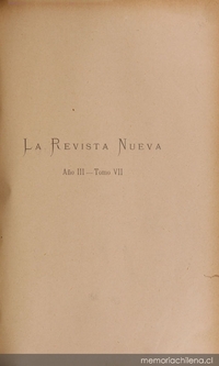 La Revista Nueva: año 3, tomo VII, octubre de 1902 a marzo de 1903
