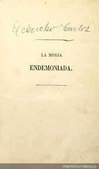 La monja endemoniada: novela histórica