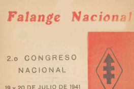2o. Congreso Nacional : 19 y 20 de Julio de 1941 : Bases : Reglamentos