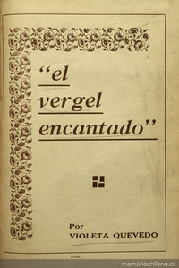 El vergel encantado, de Violeta Quevedo, primera edición de 1936