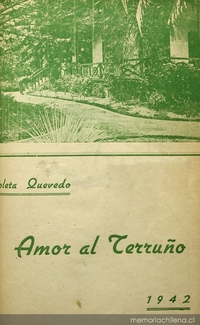 Amor al terruño, de Violeta Quevedo, primera edición de 1942