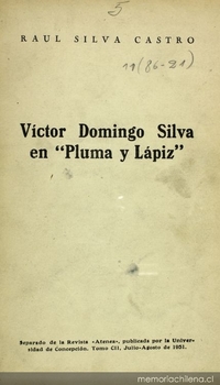 Victor Domingo Silva en "Pluma y lápiz"