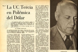 La UC tercia en polémica del dólar