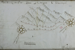 Plano particular y descripción del cerro y mineral de Chanchonquín