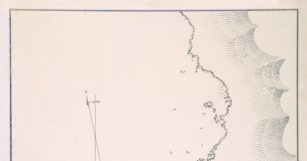 Plano de la Bahía de la Chimba y según Fitz-Roy, Bolfin, 1866