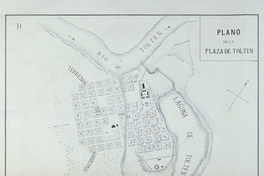 Plano de la plaza de Toltén, 1886
