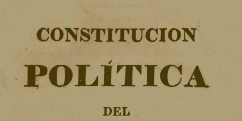 Constitución política del Estado de Chile : promulgada el 23 de octubre de 1822