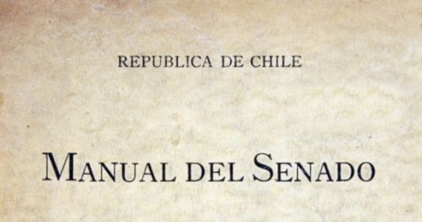 Manual del Senado, 1810-1942